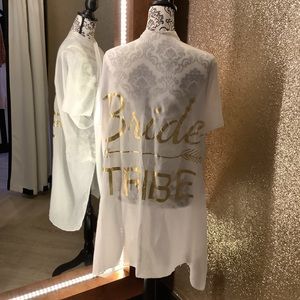 White and Gold Bride Tribe Cover-Up
